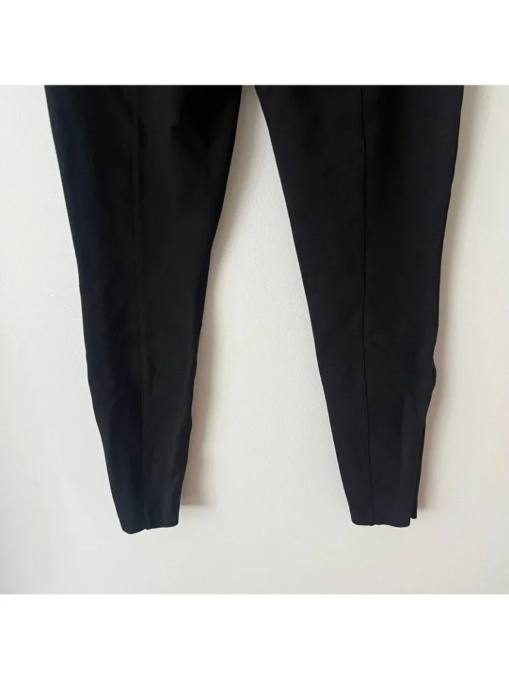 SPANX Super Smooth Perfect Fit Ponte Zip Black Leggings Women's Size Medium